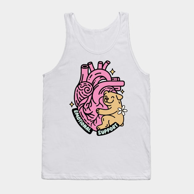 Emotional+Support Tank Top by JoyoSpring